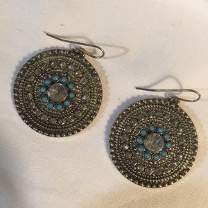 Turquoise accent earrings